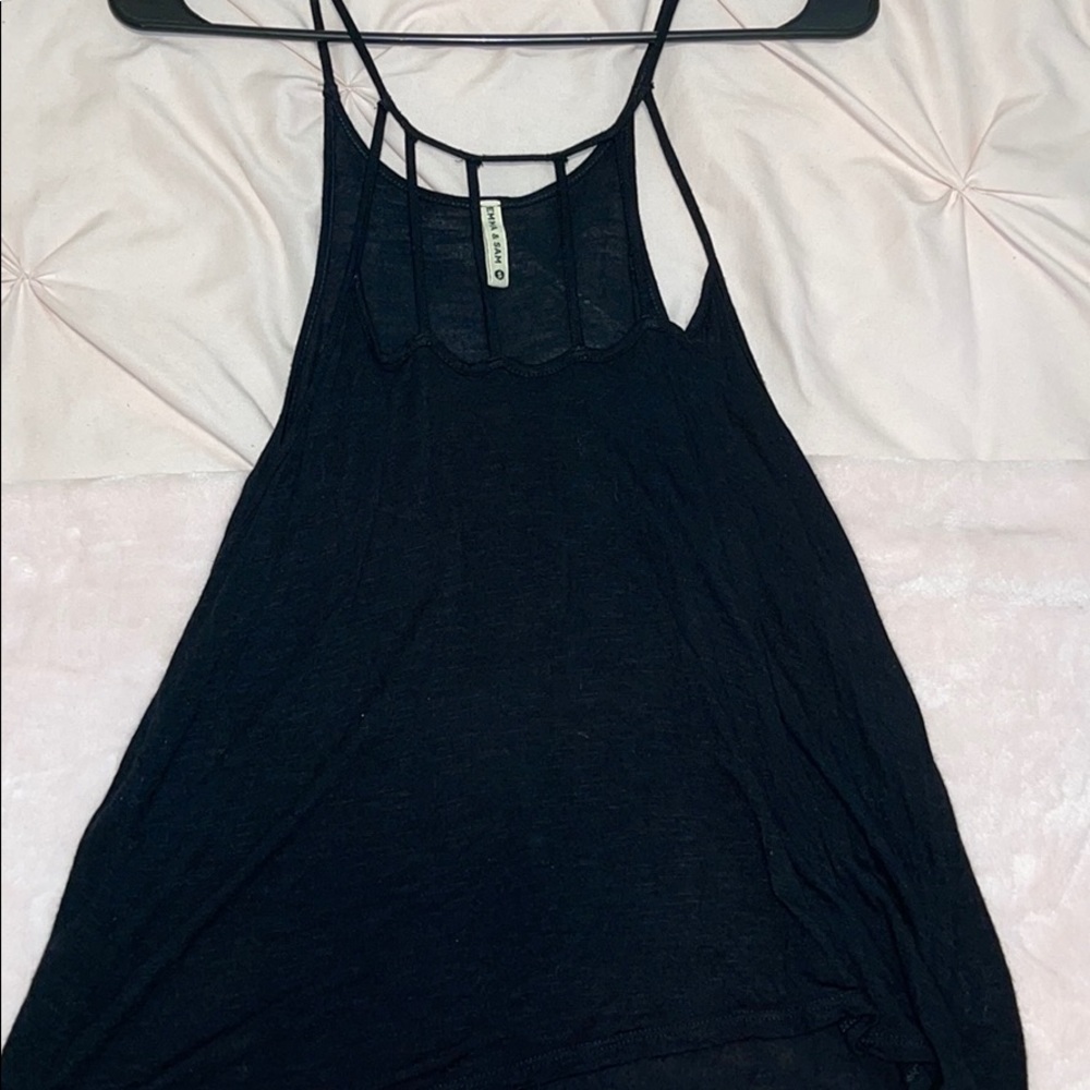 Black tank top